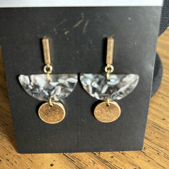 Abalone Look Earrings - Picture 5 of 5